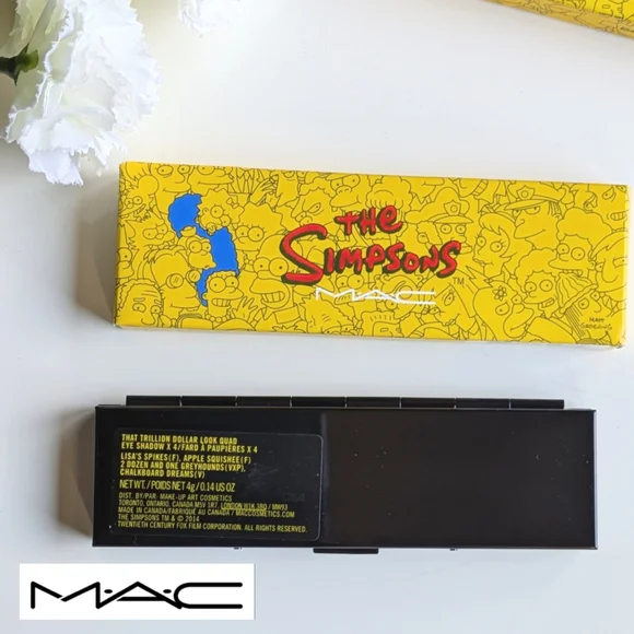 Limited Edition MAC The Simpsons That Trillion Doll Eyeshadow Palette- NIB NEW